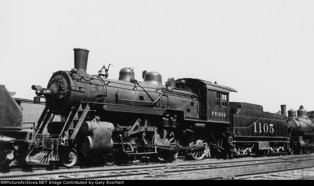 SLSF 4-6-0 #1105 - St Louis-San Francisco (Frisco)